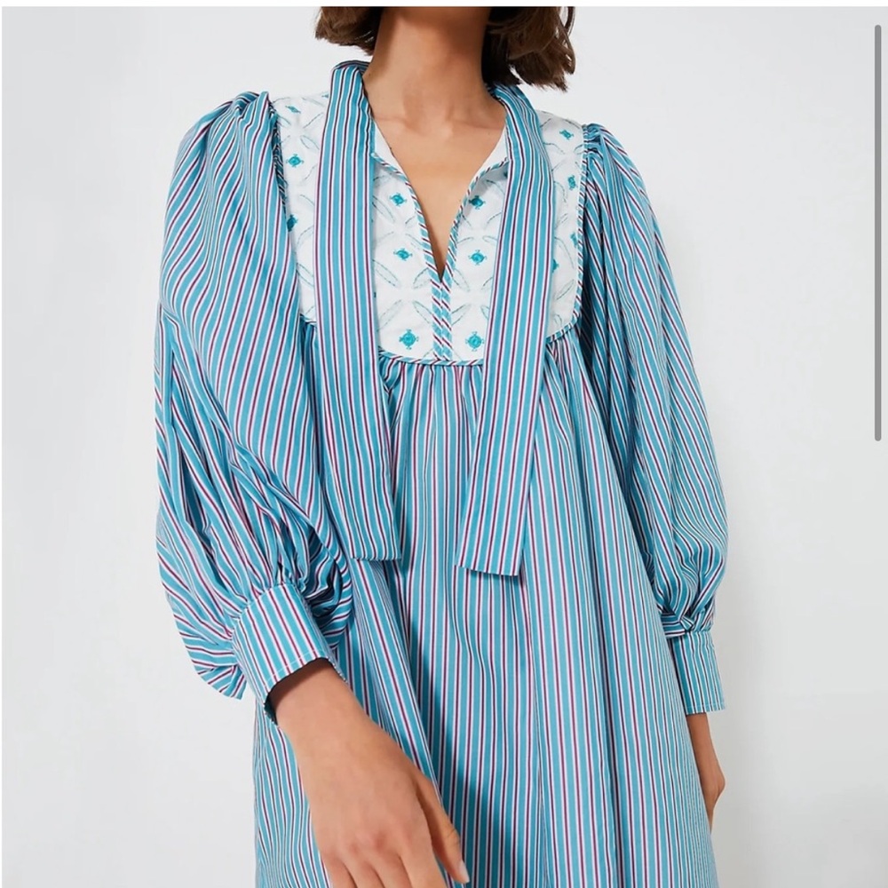 NWT- Tuckernuck Blue Striped Juliette Dress
